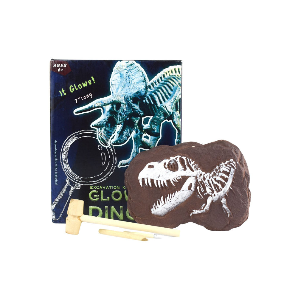 Kaper Kidz Glow In The Dark Triceratops Excavation Kit Educational Toy — image 2