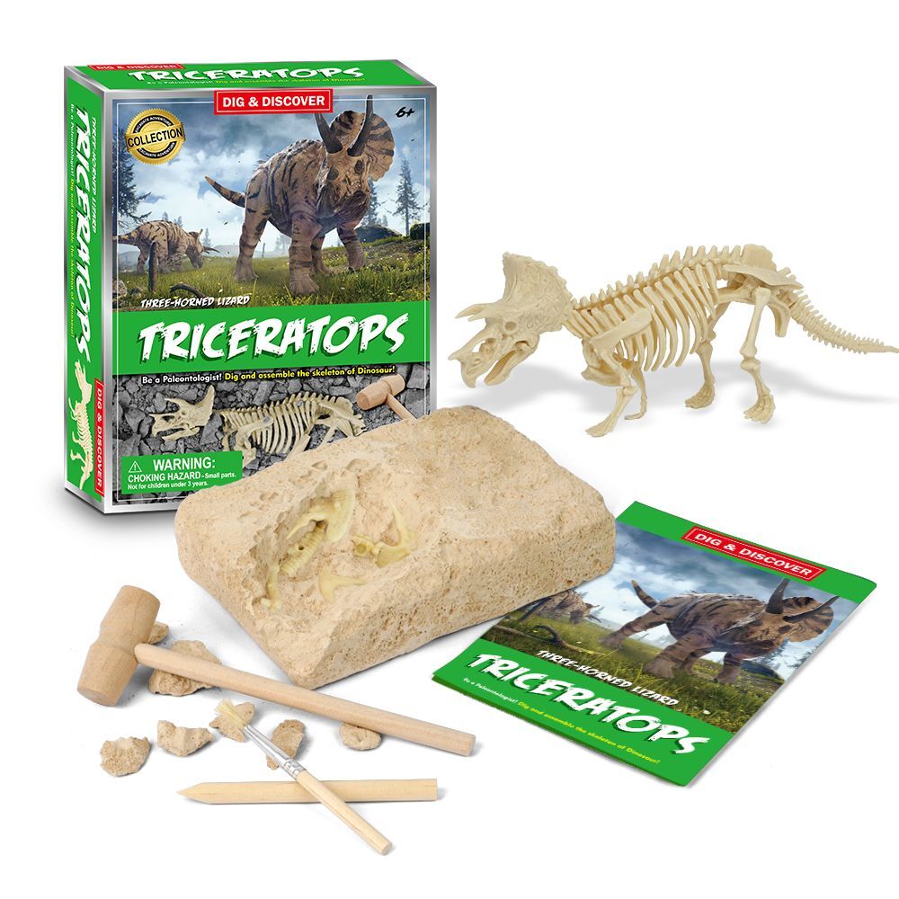 Kaper Kidz Dig Discover Triceratops Dig Excavation Kits Educatioonal Toy