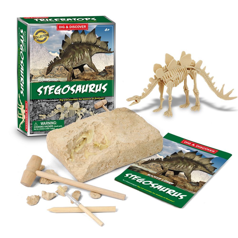 Kaper Kidz Dig Discover Stegosaurus Dig Excavation Kits Educational Toy