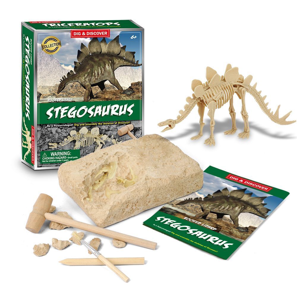 Kaper Kidz Childrens Dig & Discover Stegosaurus Dig/Excavation Kits 6y+ (2 Pack) — image 2