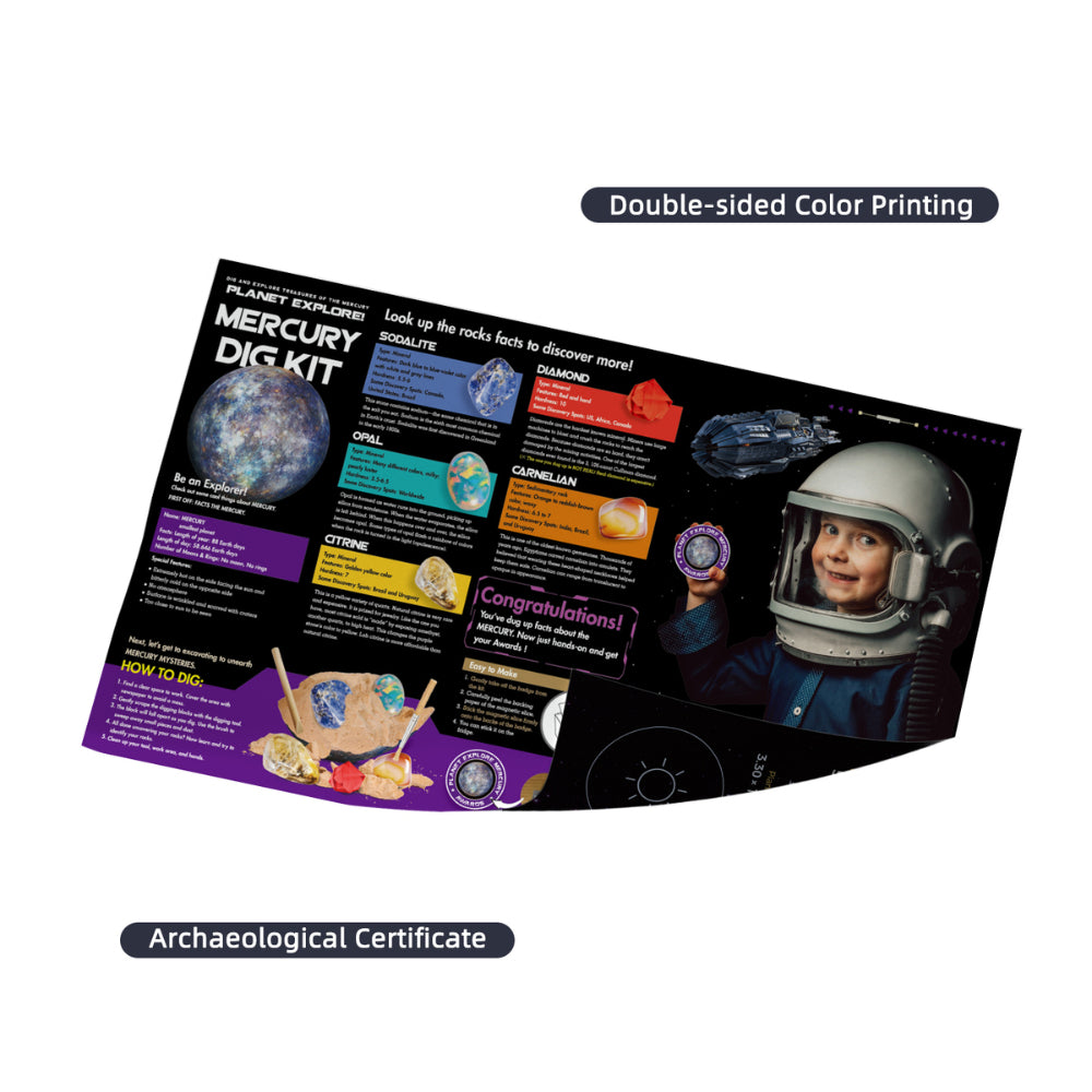 Kaper Kidz Planet Xplore Mecury Dig Excavation Childrens Science Kit 6y+ (2 Pack) — image 3