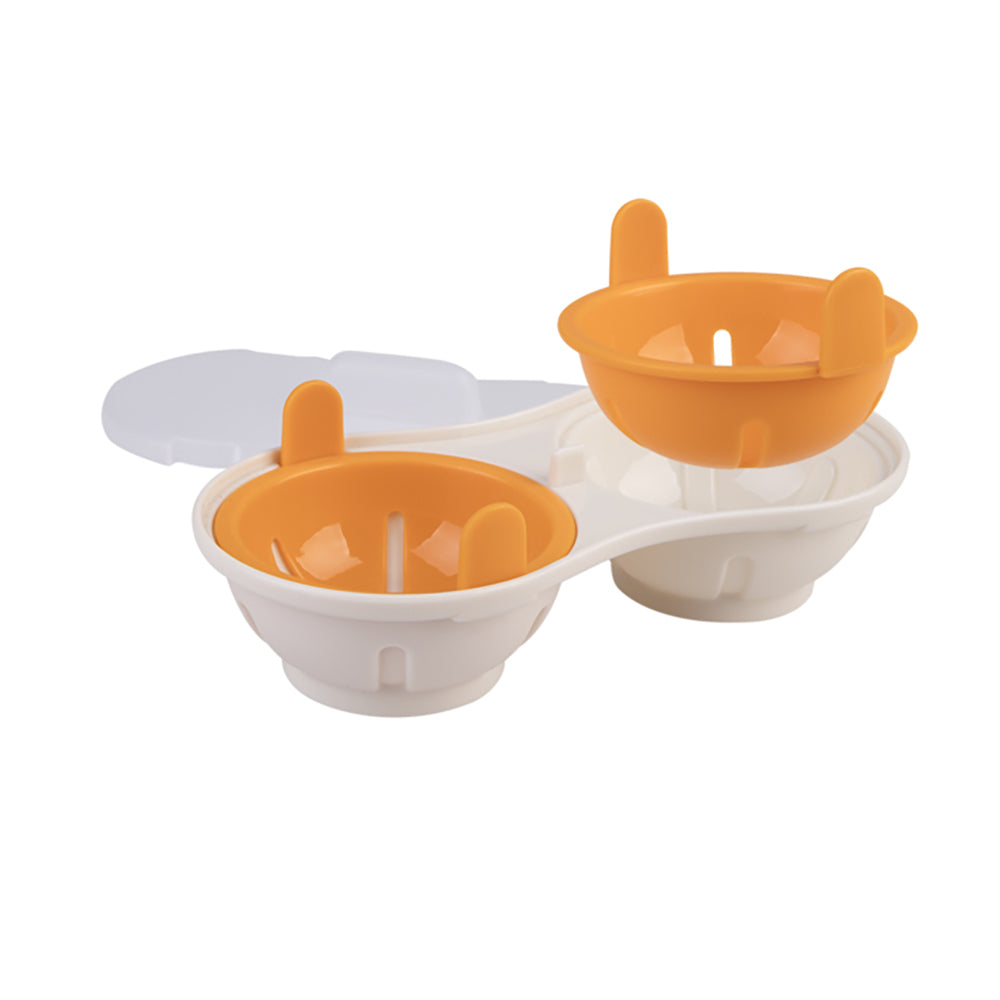 Appetito Microwave Double Egg Poacher Home Kitchen Cooking Tool Tableware