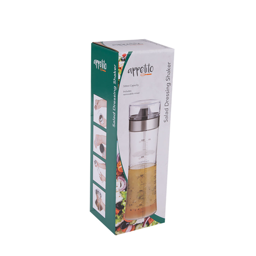 Appetito Salad Dressing Shaker Bottle 500ml Home Kitchen Cooking Serveware (2 Pack) — image 2