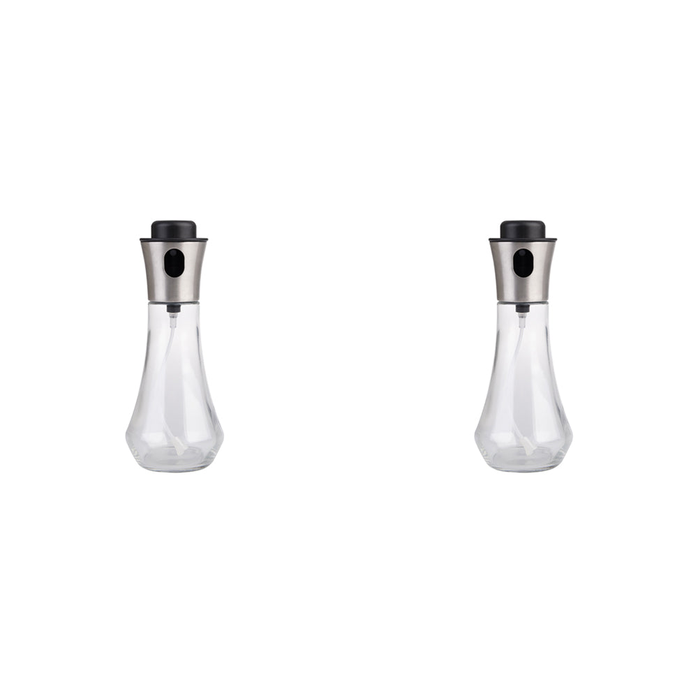 Appetito Glass Oil Sprayer Spray Bottle Home Kitchen Cooking Serveware (2 Pack)