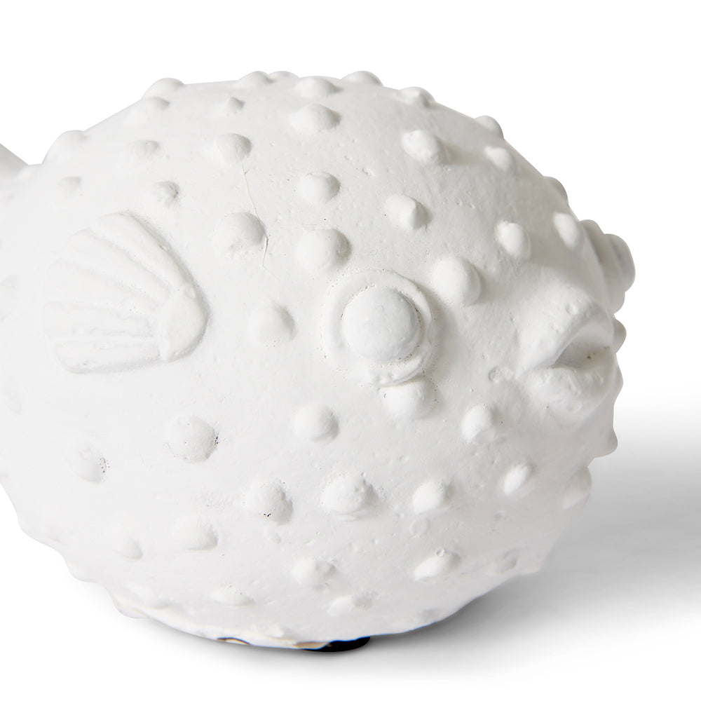 E Style Blow Fish Home Decorative Sculpture Cement Ornament - 13 x 9 x 8cm — image 2