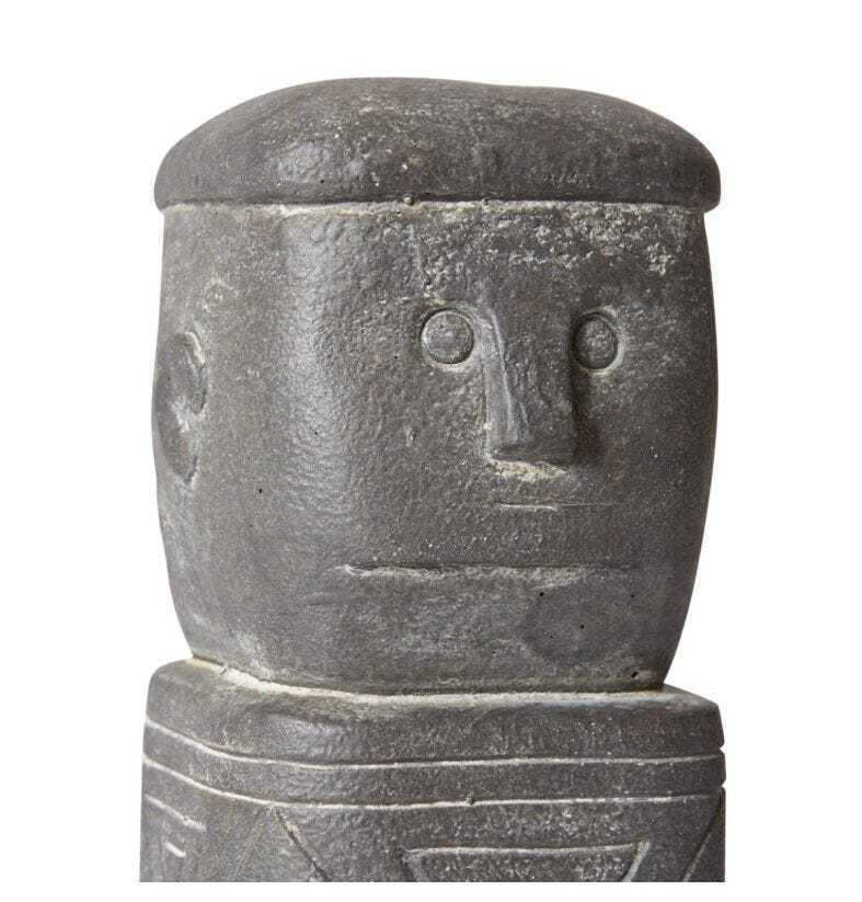 E Style 26cm Cement Danica Totem Sculpture Figurine Ornament Antique Brown — image 2