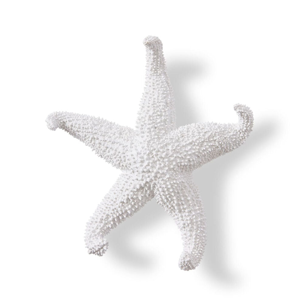 E Style Starfish Ochre Sculpture Ornament Tabletop Home Decor 24cm White