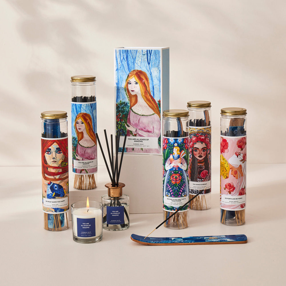 Pilbeam Living Do What Makes You Happy Incense w/ Holder Decor Rose Oud (100 Pieces) — image 2