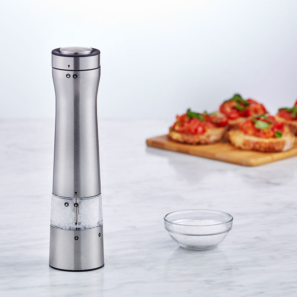Davis & Waddell Essentials Stainless Steel Electronic Salt/Pepper Mill/Grinder — image 2