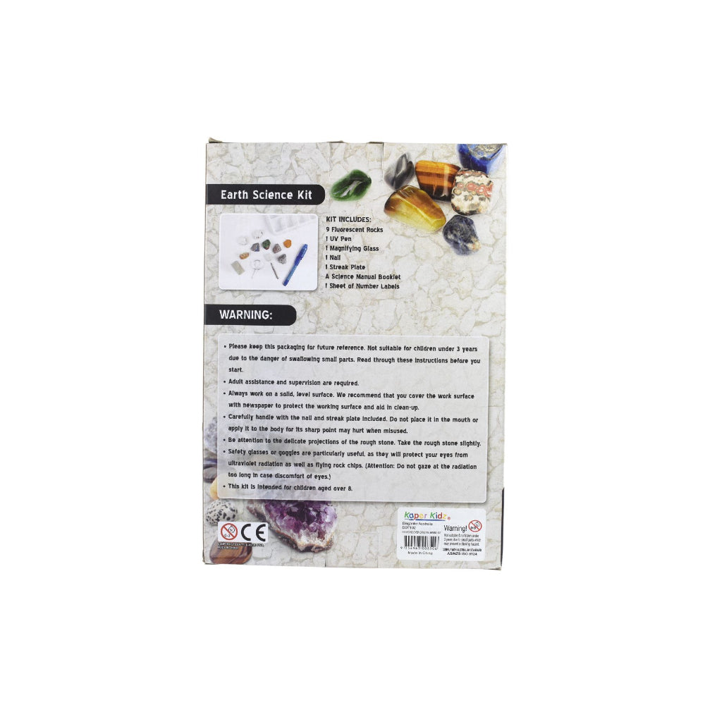 Kaper Kidz Deluxe Fluorescent Rocks Geology Kids/Childrens Science Kit 6y+ — image 3