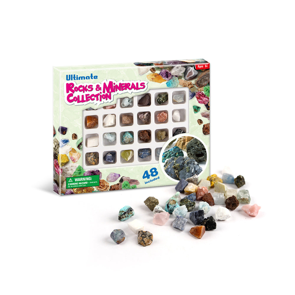 Kaper Kidz 48pc Ultimate Rocks & Minerals Collection Kids Toy Science