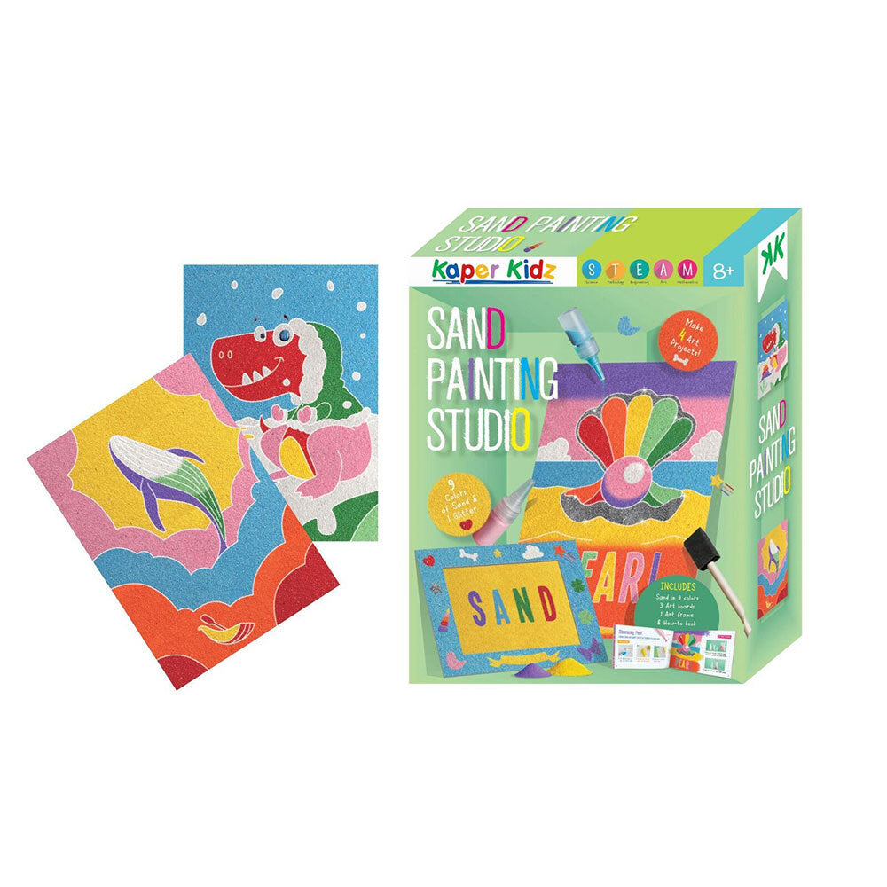 Kaper Kidz Sand Painting Studio Craft Kit Kids/Childrens Activity Toy 8Y+