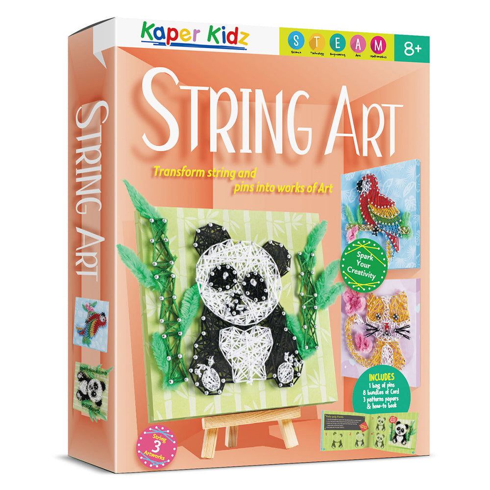 Kaper Kidz String and Pin Art Craft Kit Kids/Childrens Activity Toy 8Y+ — image 2