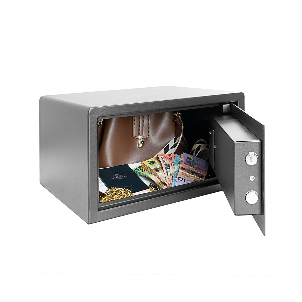 Defence Hotel Digital Code Security Safe w/Removable Shelf 229x405x335mm - Black — image 2