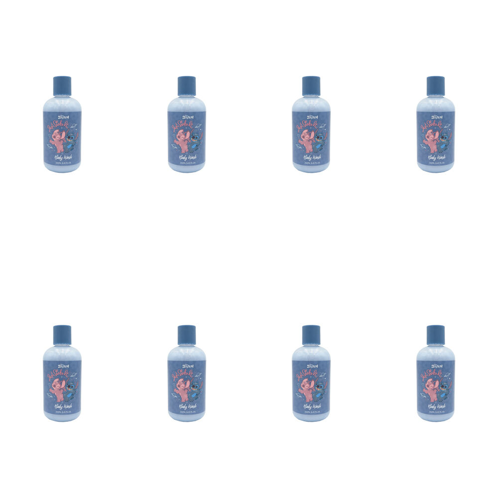 Disney Lilo & Stitch Body Wash Kids/Children Bath Shower Liquid Soap 250ml (8 Pack)