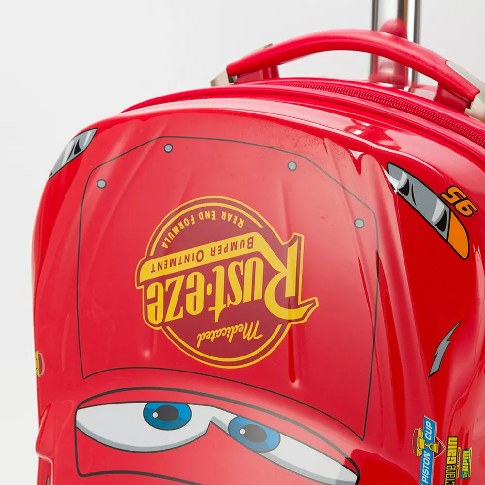 Disney Lightning Mcqueen 19" Hard Case Wheeled Trolley Onboard Suitcase Luggage Bag — image 2