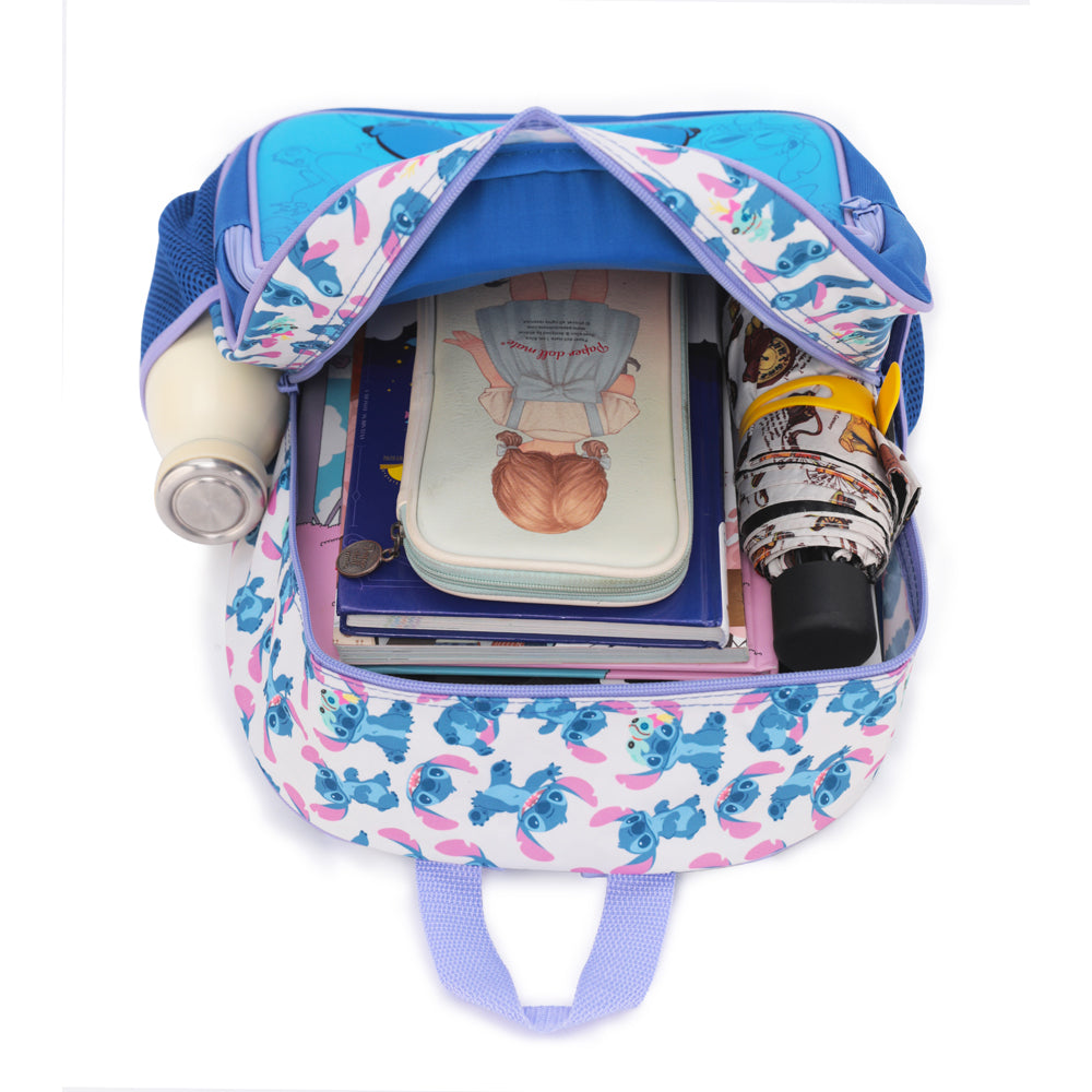 Disney Stitch 15'' Backpack Kids/Children Adjustable Strap School Bag Blue — image 2