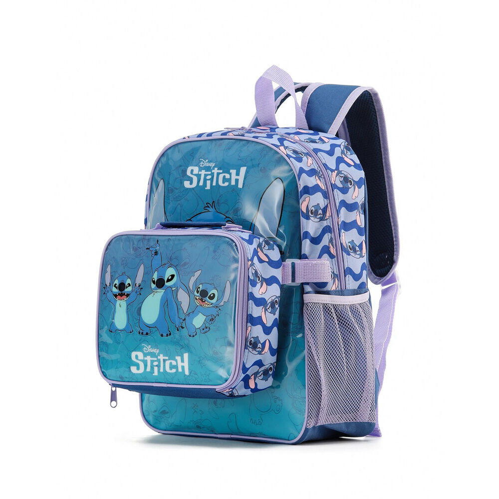 Disney Stitch 15 in School Backpack w/ Insulated Lunch Bag Kids/Children 3y+