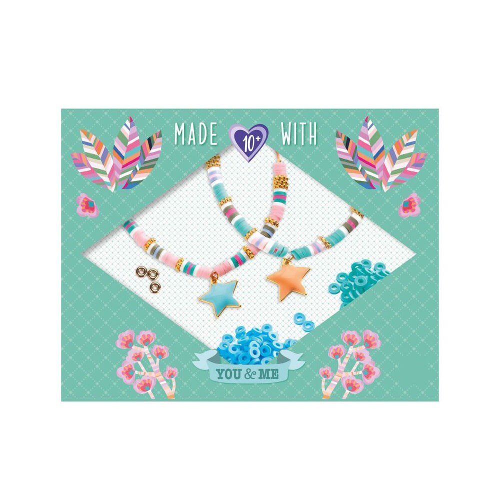 Djeco You & Me Heishi Stars Beads Set Kids/Children Jewellery DIY Kit 10y+ (2 Pack) — image 2