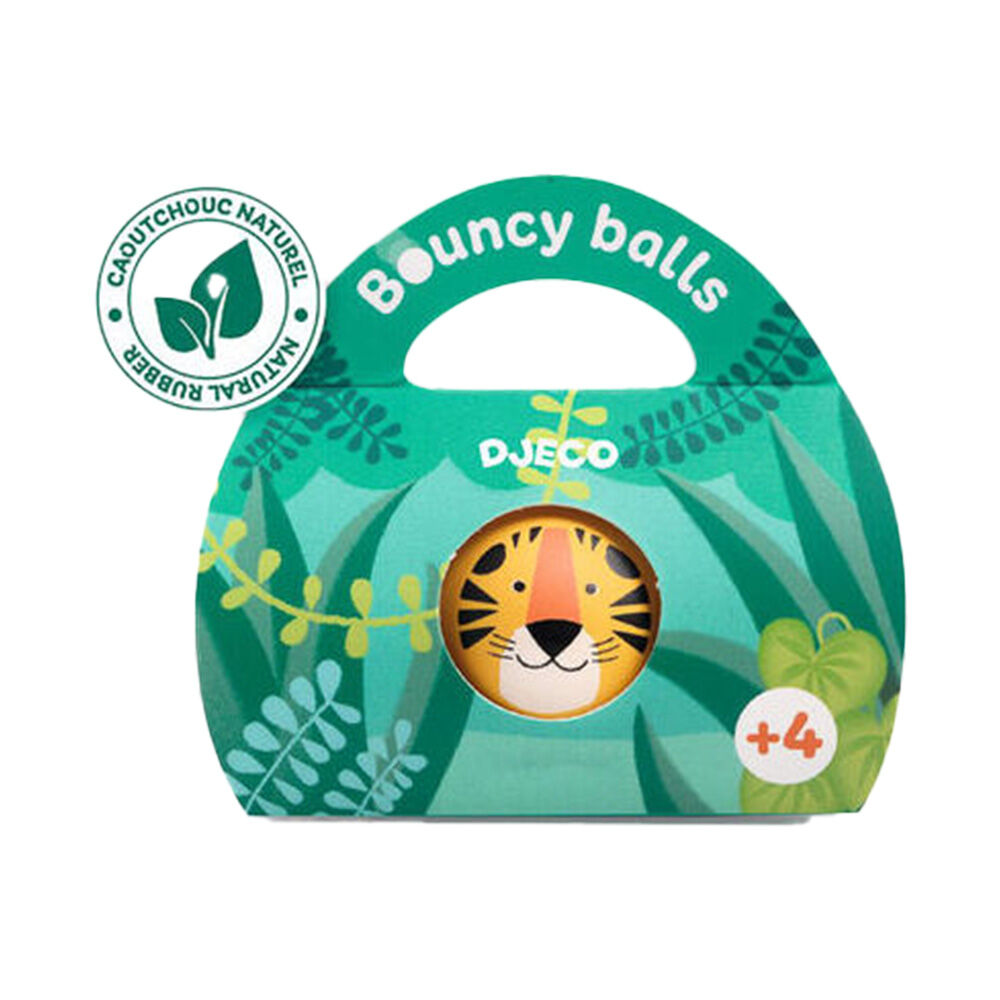 Djeco Rubber Bouncing Ball 10x9cm Kids/Children Classic Toy Assorted 4y+ (4 Pack) — image 3