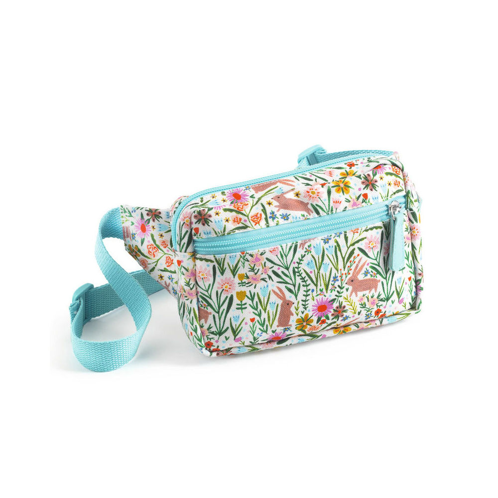 Djeco 18x13cm Rabbit Sling/Crossbody Belt Bag Kids/Children Bumbag Rect 6y+