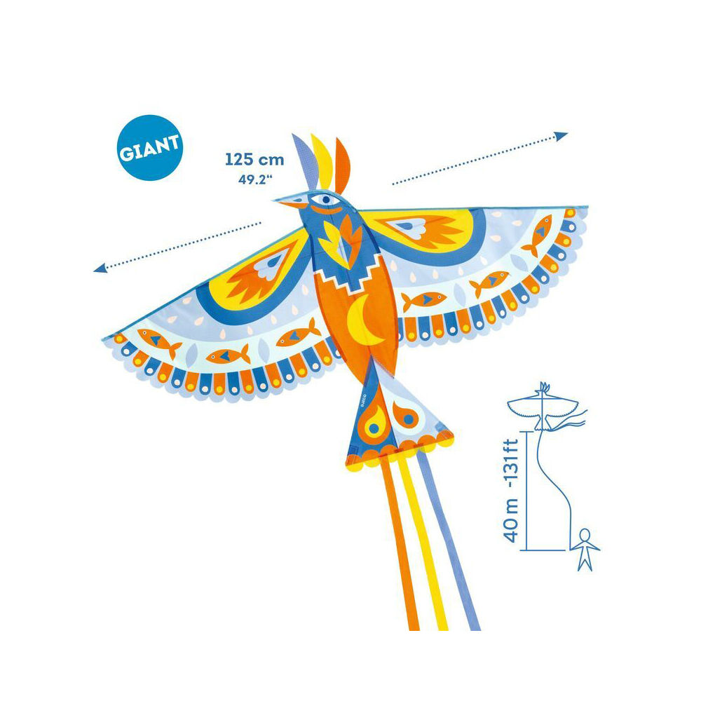 Djeco Maxi Bird Shape Flying Giant Kite Outdoor Fun Toy Kids/Children 5y+ — image 4