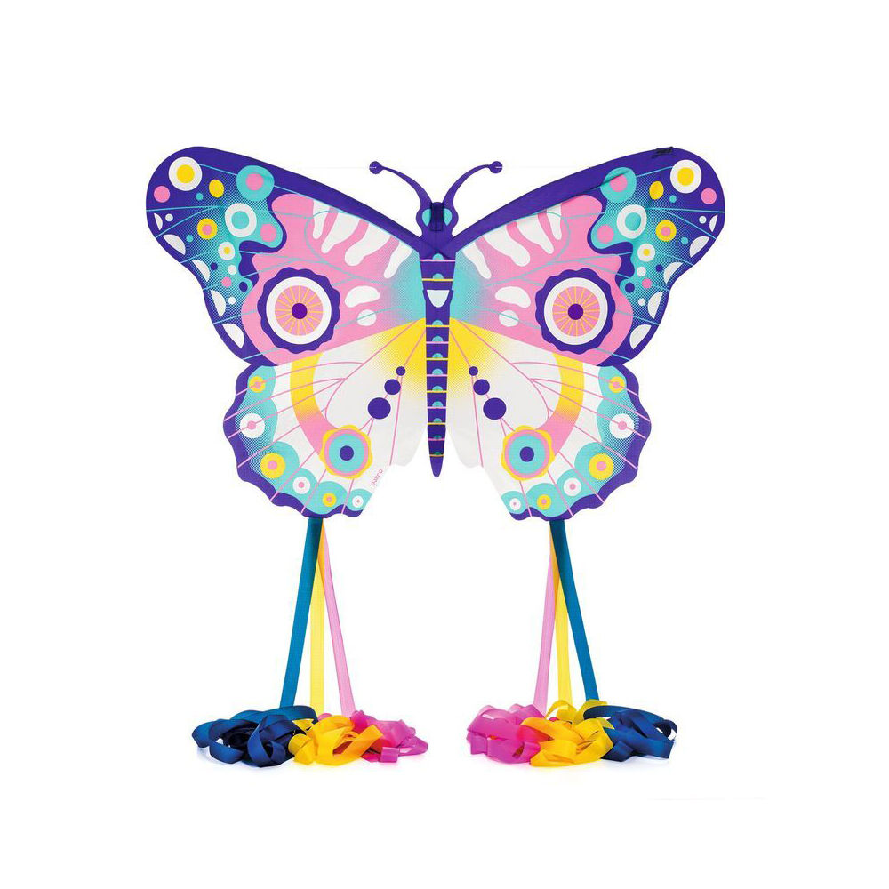 Djeco Maxi Colorful Butterfly Giant Flying Kite Outdoor Fun Toy Kids/Child 5y+