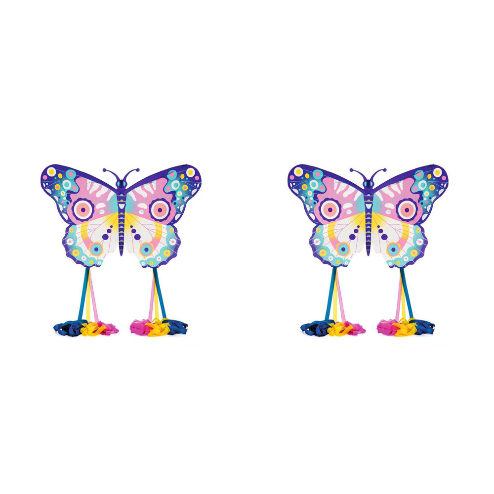Djeco Maxi Colorful Butterfly Giant Flying Kite Outdoor Fun Toy Kids5y+ (2 Pack)