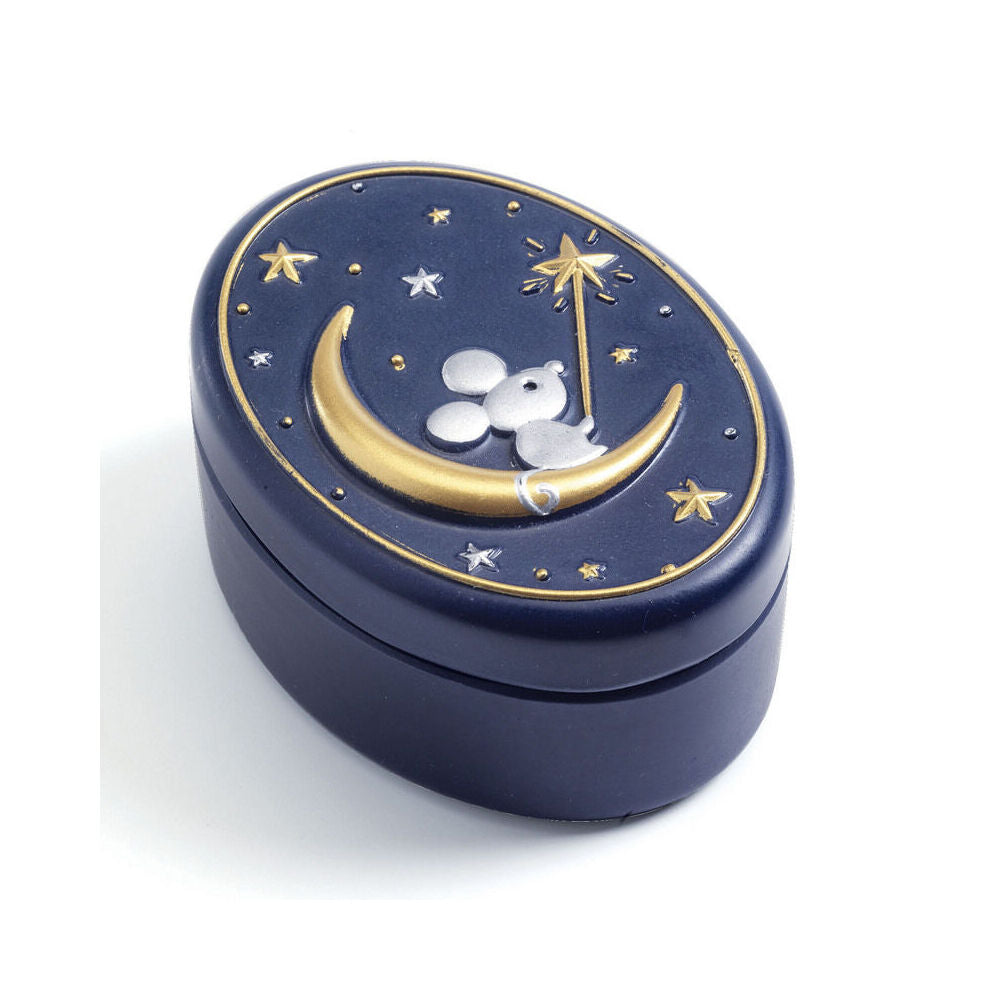 Djeco Oh My Teeth Tooth Fairy Box Storage Organiser 5.9cm Asst Blue Kids 4y+