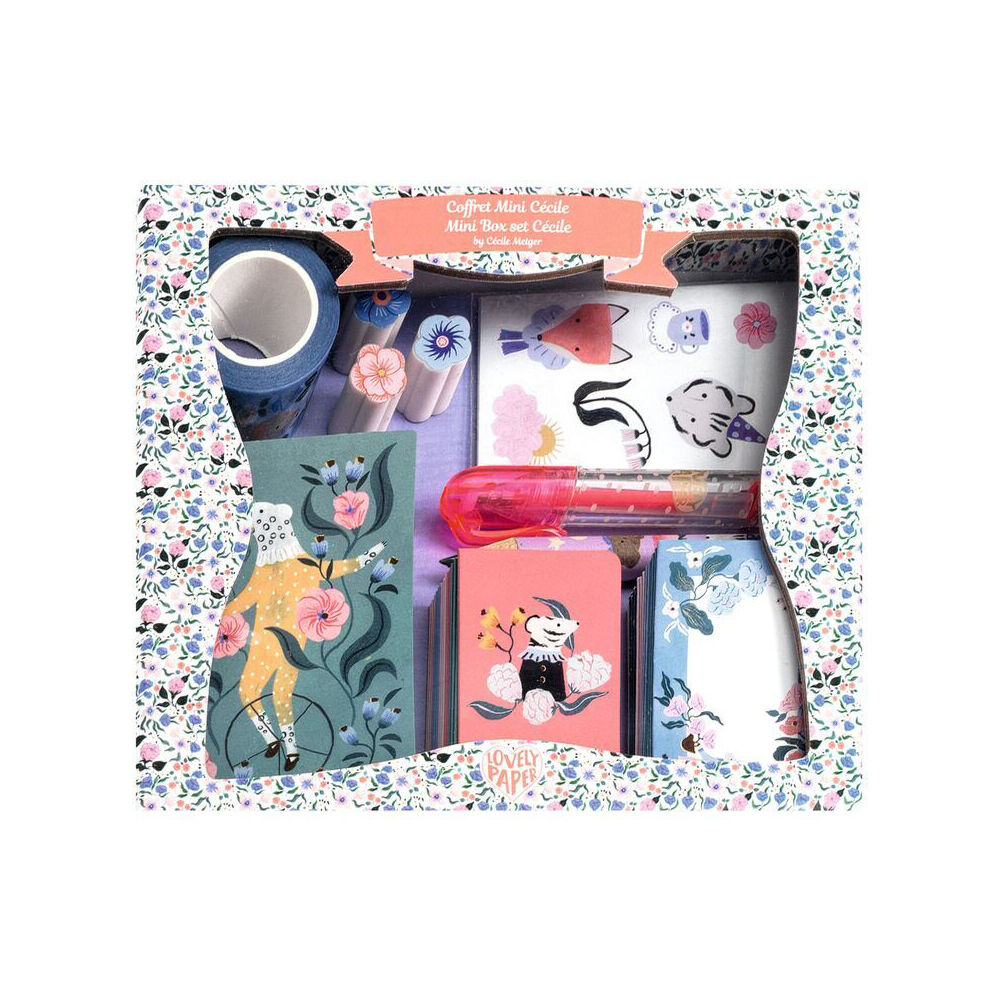 Djeco Cecile Mini Correspondence Box Letter Writing Stationery Set Kids 5y+