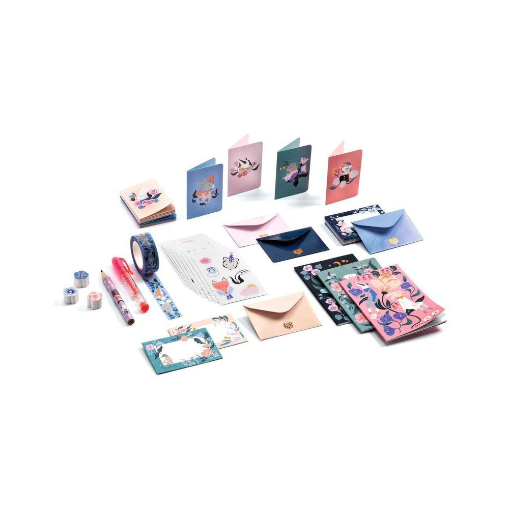 Djeco Cecile Mini Correspondence Box Letter Writing Stationery Set Kids 5y+ — image 2