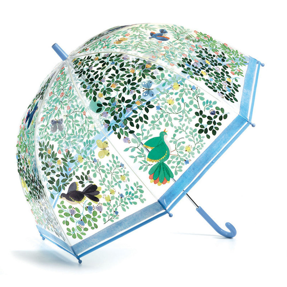 Djeco Wild Birds PVC Transparent Waterproof Adult/Children Umbrella 82cm 9+