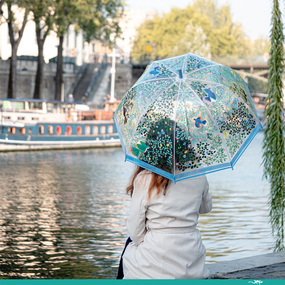 Djeco Wild Birds PVC Transparent Waterproof Adult/Children Umbrella 82cm 9+ (2 Pack) — image 10