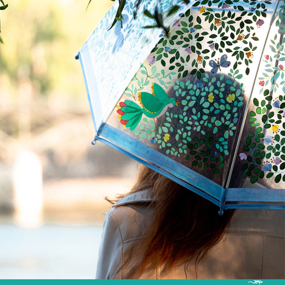 Djeco Wild Birds PVC Transparent Waterproof Adult/Children Umbrella 82cm 9+ (2 Pack) — image 9