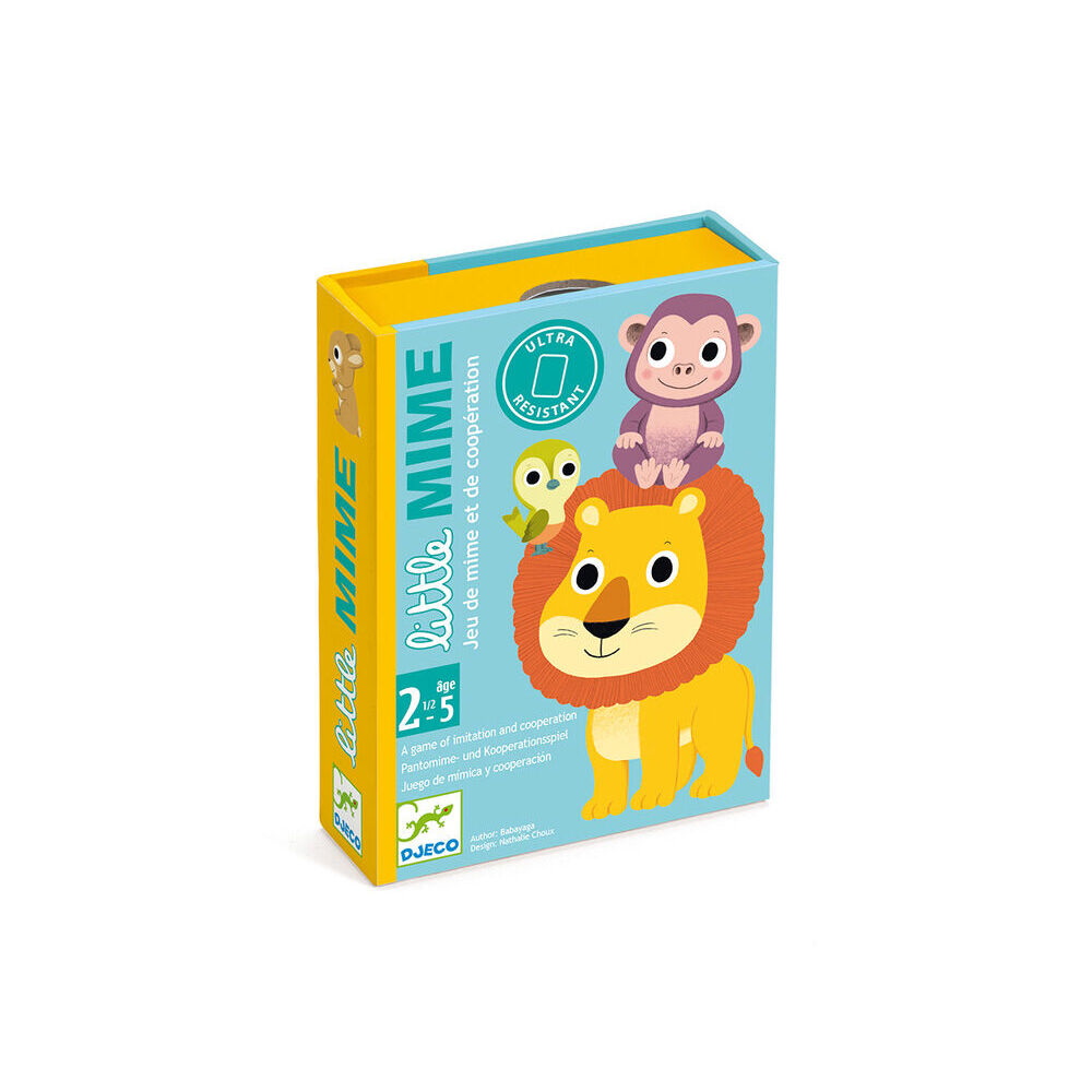 Djeco Little Mime Animal Imitating/Acting Role Play Card Game Toddler 2.5y+