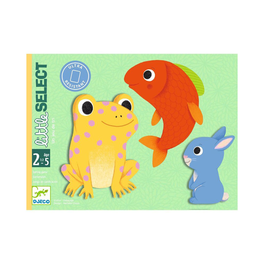 Djeco Little Select Animal Sorting Colour Play Card Game Kids/Toddler 2.5y+