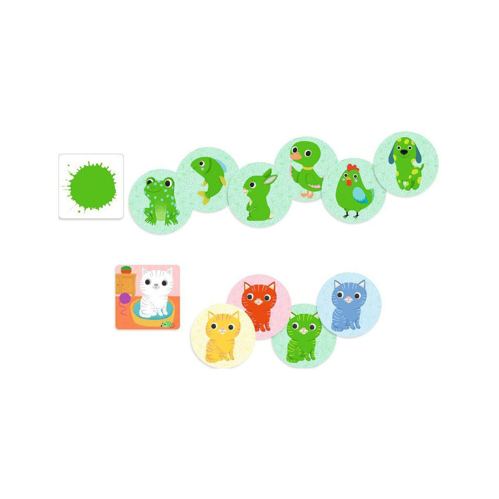 Djeco Little Select Animal Sorting Colour Play Card Game Kids/Toddler 2.5y+ — image 2