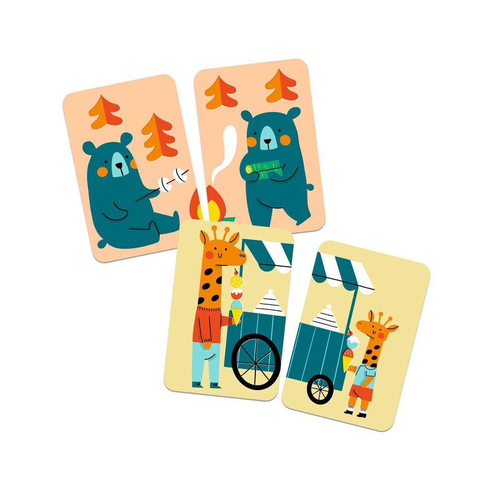 Djeco Mystery Wolf Pairs Colour/Picture Matching Card Game Kids/Children 4y+ — image 2
