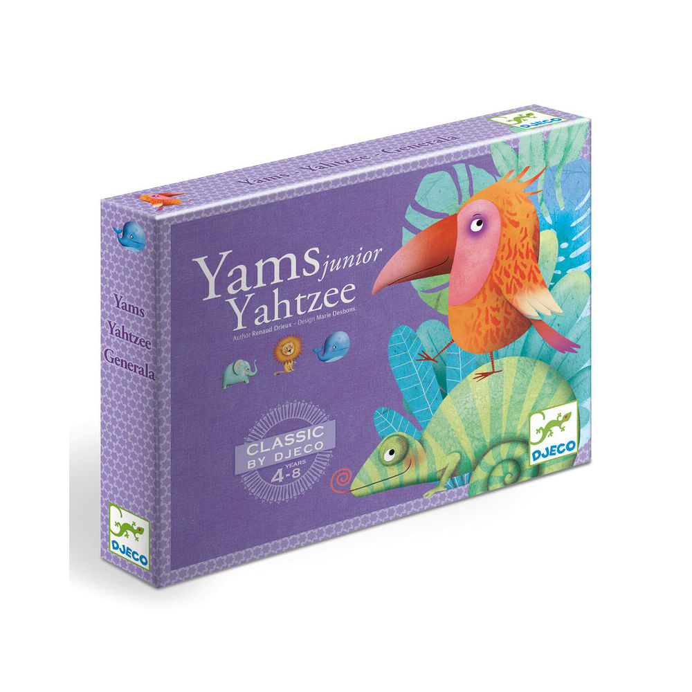 Djeco Yahtzee Kids/Children 20x15.9cm Junior Strategy Board Game Fun Play 4y+