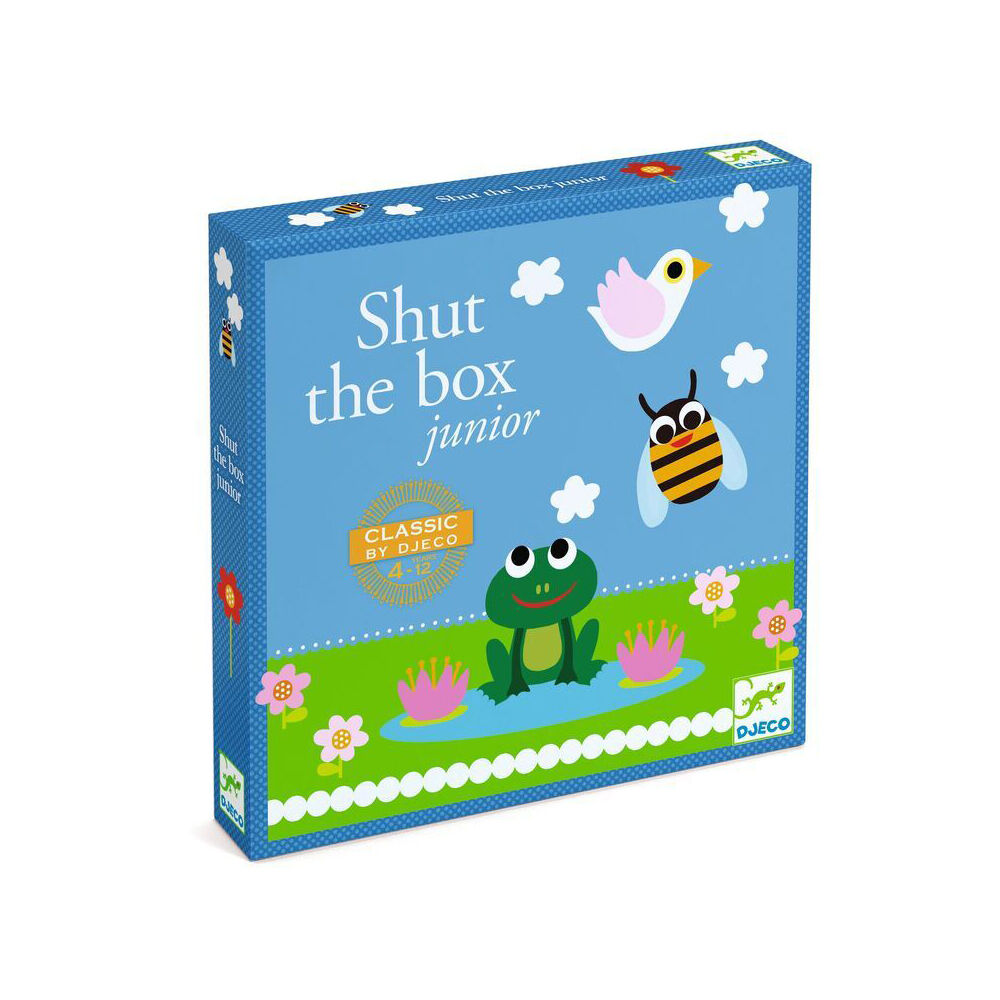 Djeco Shut the Box Kids/Childrens Multiplayer Junior Game Fun Play Toy 4y+