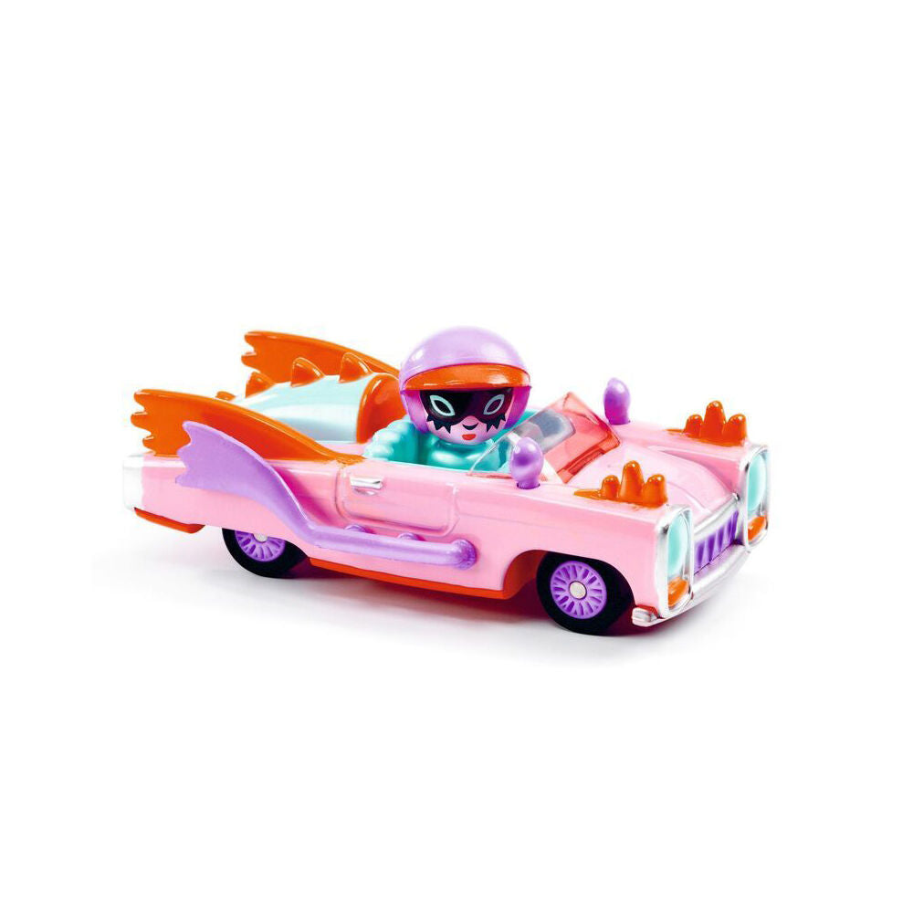 Djeco Pink Lady Crazy Motors Kids Miniature Toy Car 3y+/8x4x3cm Pink/Purple (2 Pack) — image 2