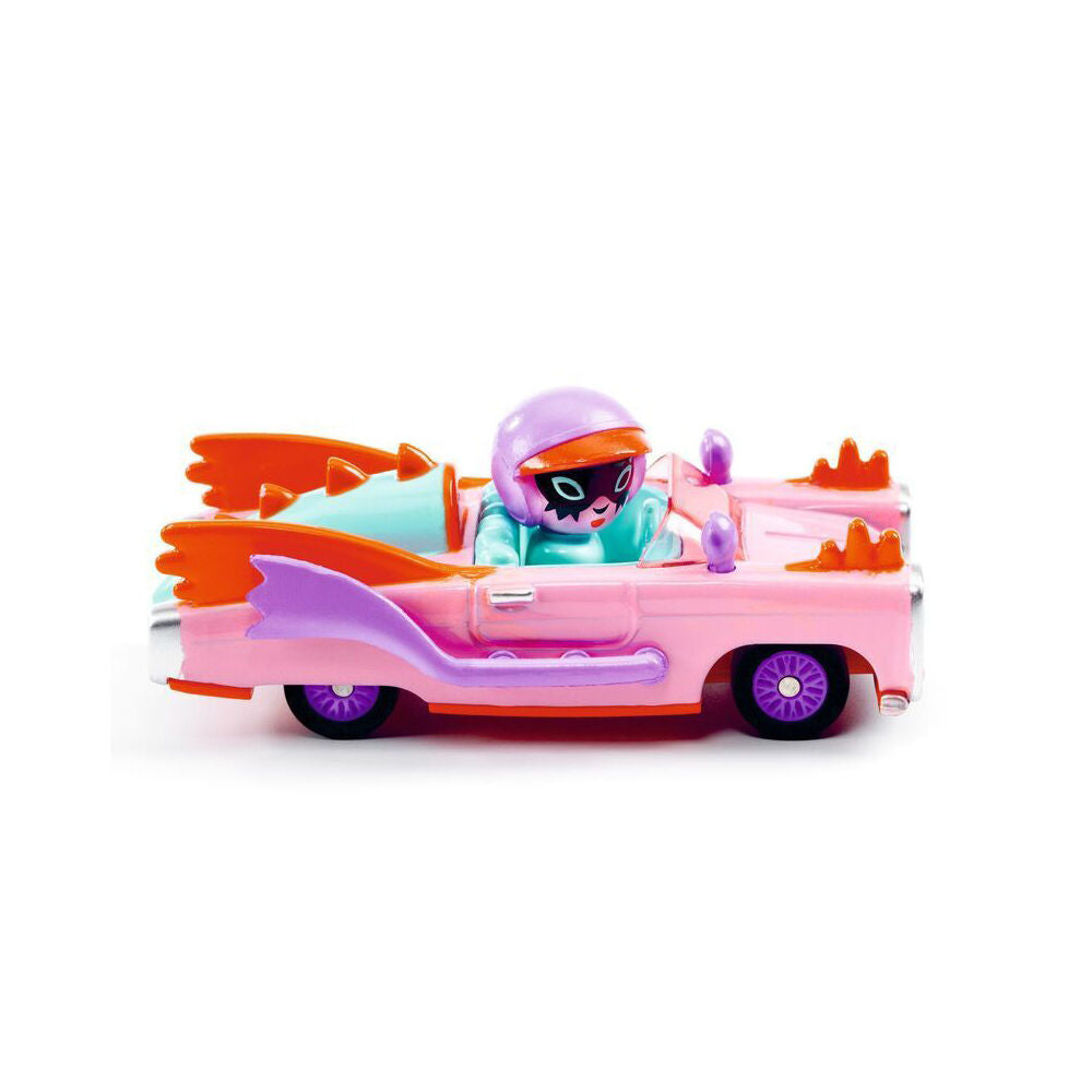 Djeco Pink Lady Crazy Motors Kids Miniature Toy Car 3y+/8x4x3cm Pink/Purple (2 Pack) — image 3