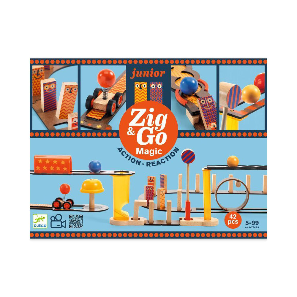 Djeco Wooden Zig & Go Junior Magic Kids/Children 25x30cm Play Toy Set 5y+ (43 Pieces) — image 2