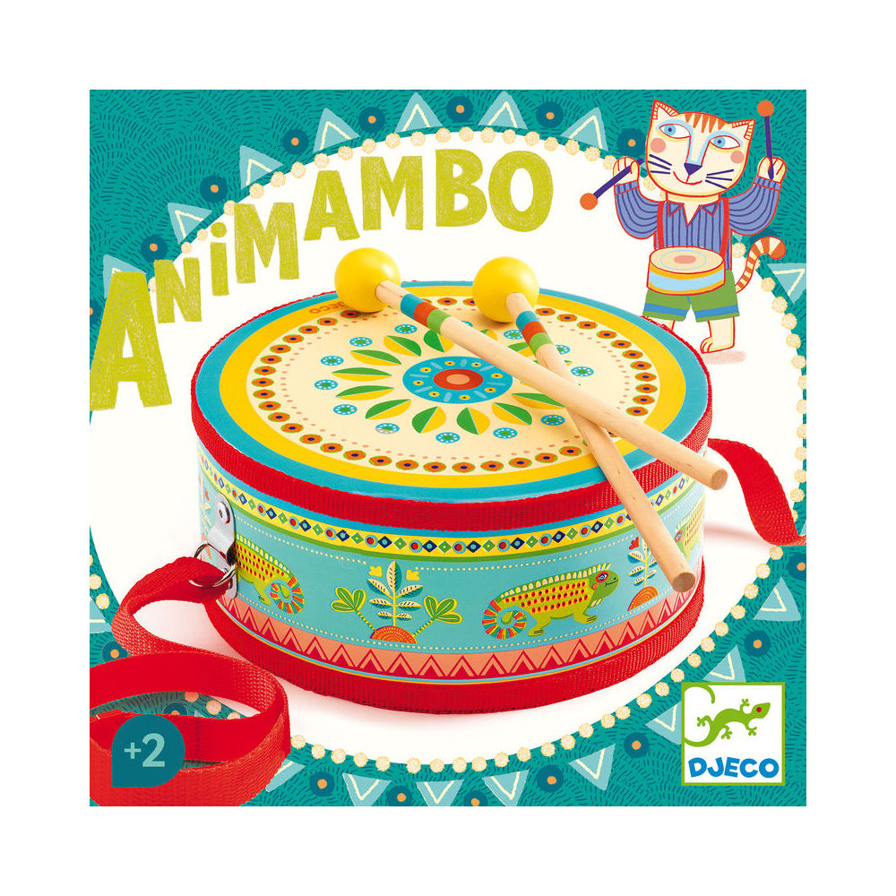 Djeco Animambo Drum Kids/Childrens Percussion Musical Instrument Play Toy 2y+ — image 2
