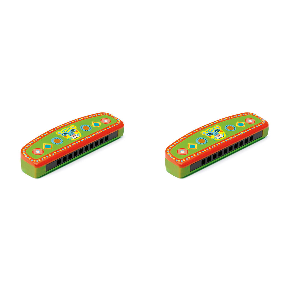 Djeco Animambo Harmonica Kids/Childrens Musical Instrument Fun Play Toy 3y+ (2 Pack)