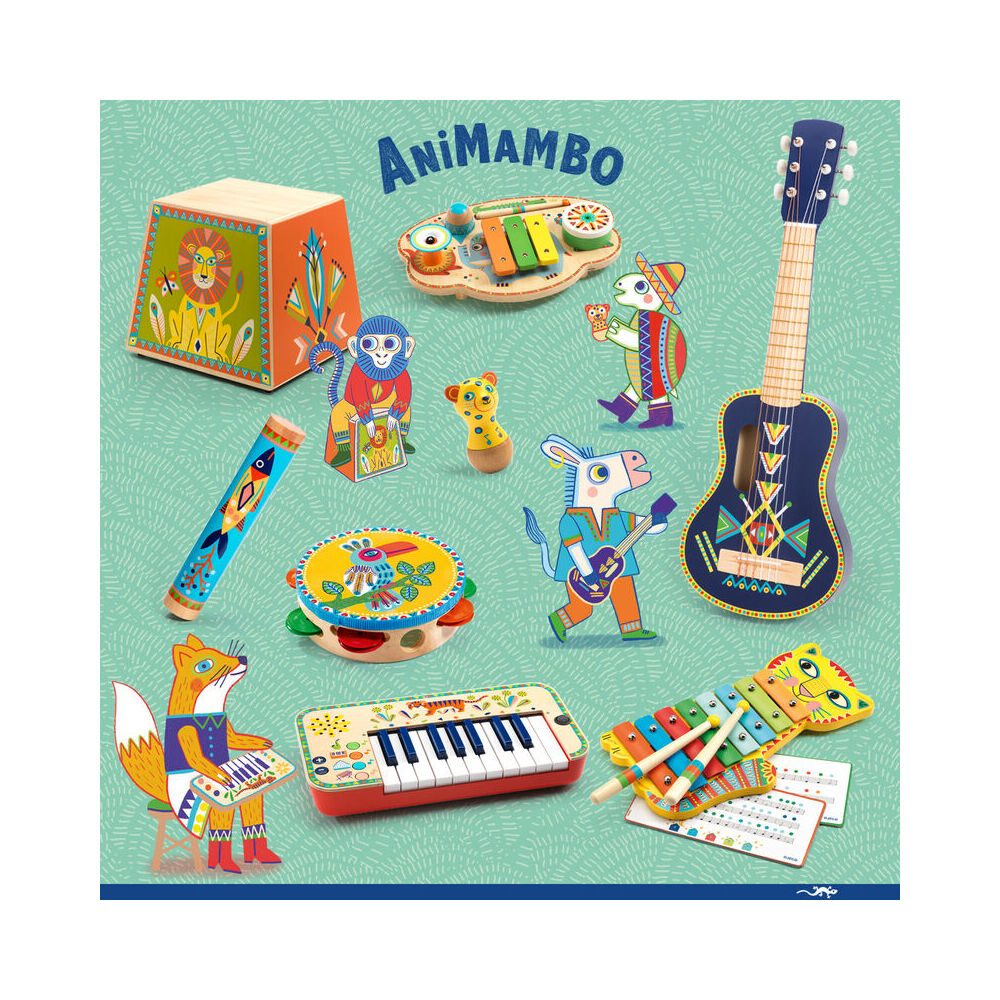 Djeco Animambo Jaguar Maracas Kids/Childrens Musical Fun Play Toy Set 12m+ — image 3