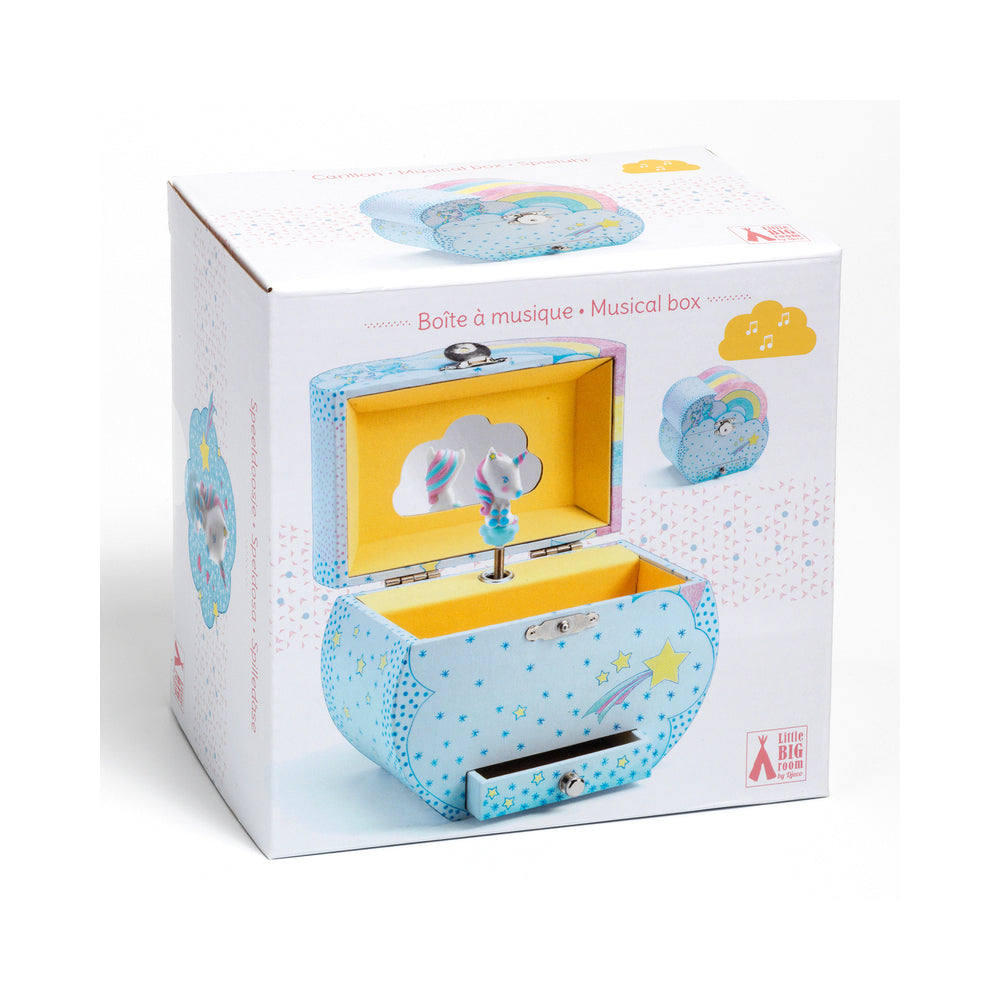 Djeco Unicorn's Dream Music Box 15x15cm Kids Musical Jewelery Storage BLU 4+ — image 10
