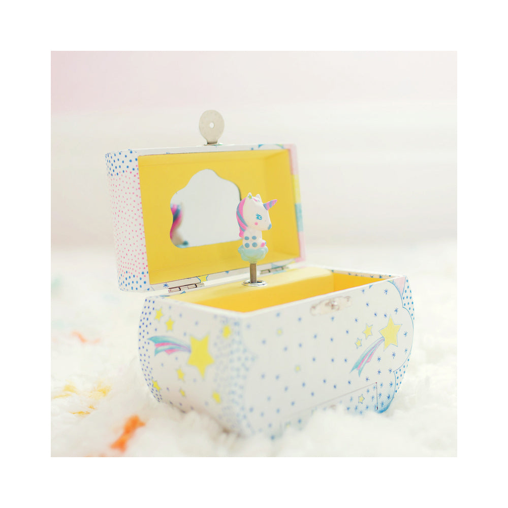 Djeco Unicorn's Dream Music Box 15x15cm Kids Musical Jewelery Storage BLU 4+ — image 6