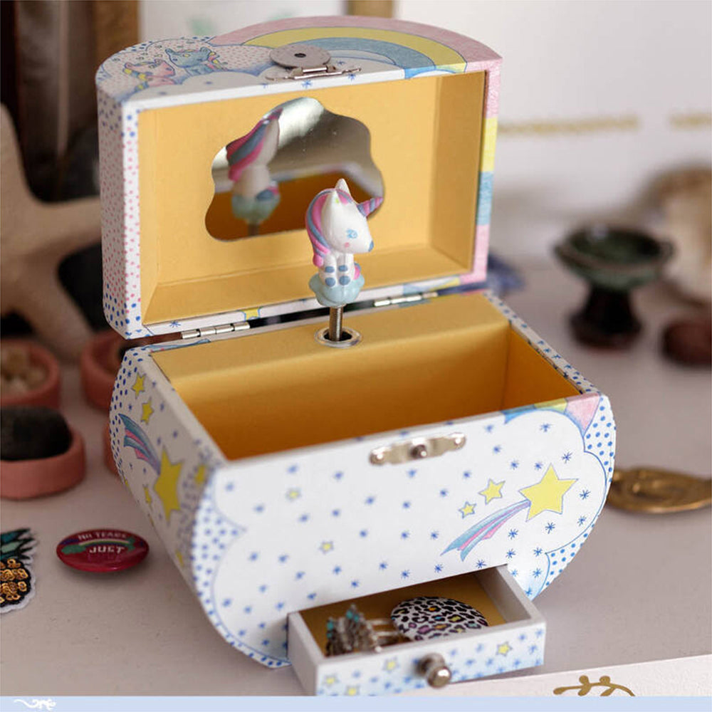 Djeco Unicorn's Dream Music Box 15x15cm Kids Musical Jewelery Storage BLU 4+ — image 8