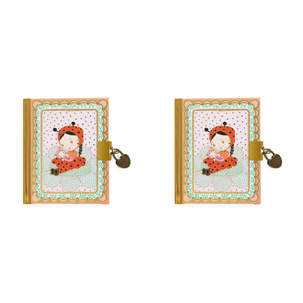 Djeco Tinyly Minico Secret Notebook Kids/Children Writing Stationery 4y+ (2 Pack)
